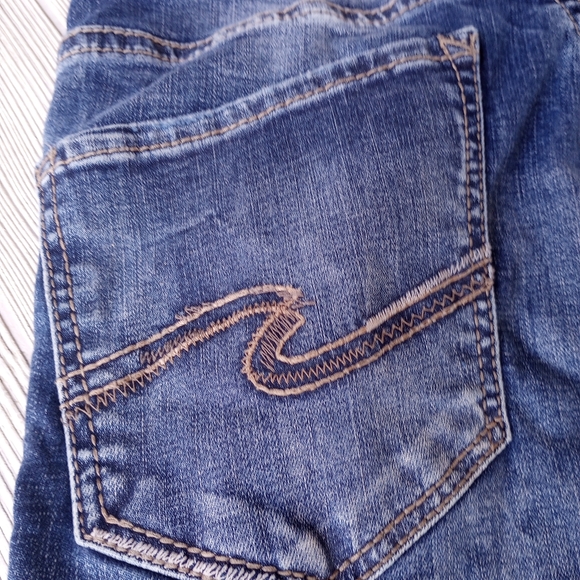 Silver Jeans Co. Bootcut Jeans Womens 30x30 Blue Dark Wash Denim Zip Fly - Picture 10 of 15